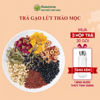 Trà Gạo Lứt Camifarm giúp giảm cân, thanh lọc cơ thể, an thần, ngủ ngon