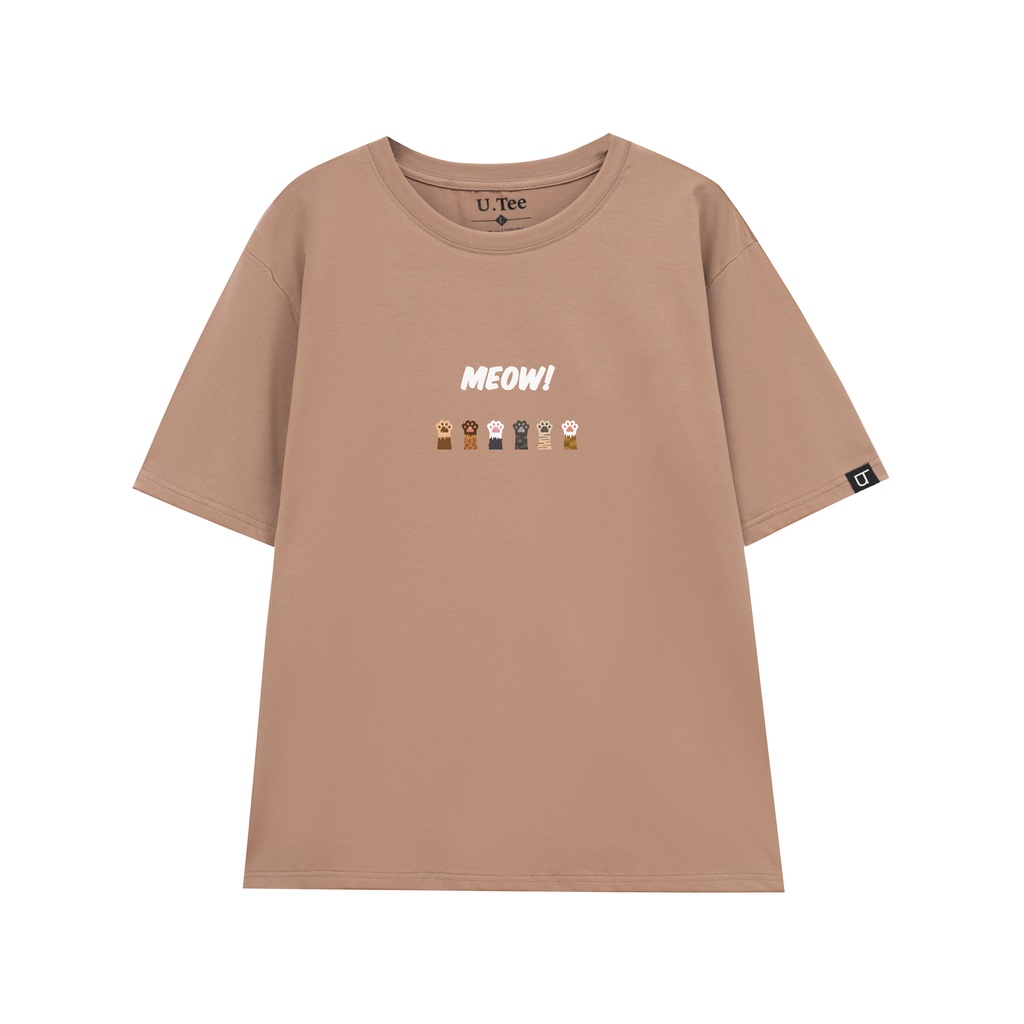 Áo Thun Cổ Tròn MEOW MEOW Chất Cotton 100% Form Rộng Hình In Chuẩn Với Công Nghệ Hiện Đại Nhất Nhật Bản