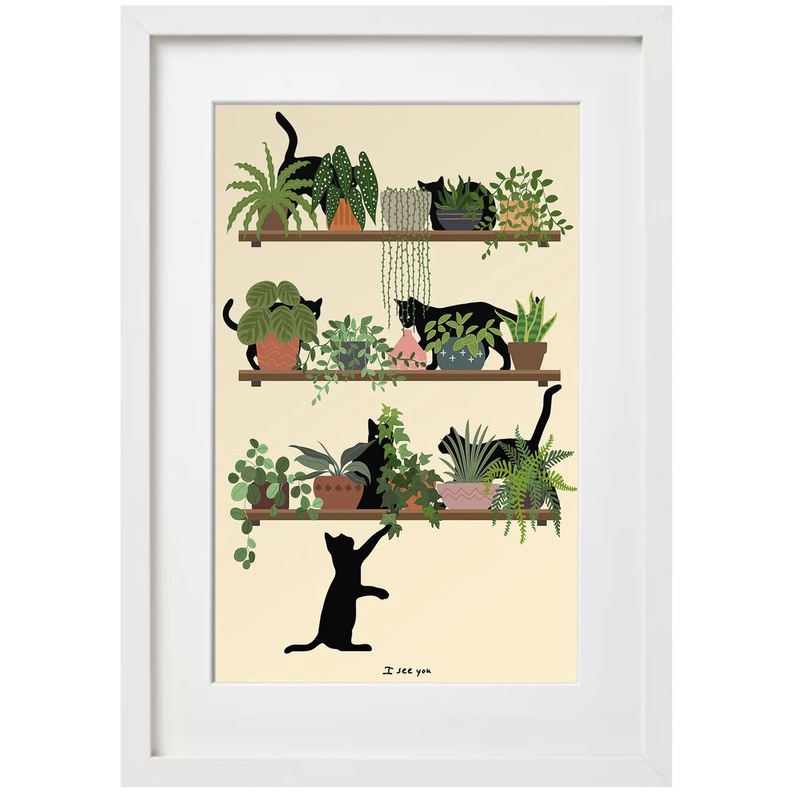 Tranh canvas con mèo đáng yêu