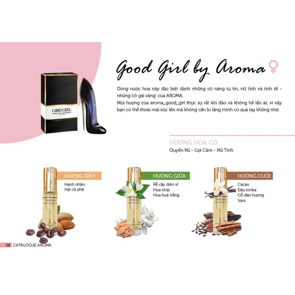 Nước Hoa Nam - Nữ Thơm Lâu A'love  Aroma Perfume Paris  Dạng Lăn 12ml