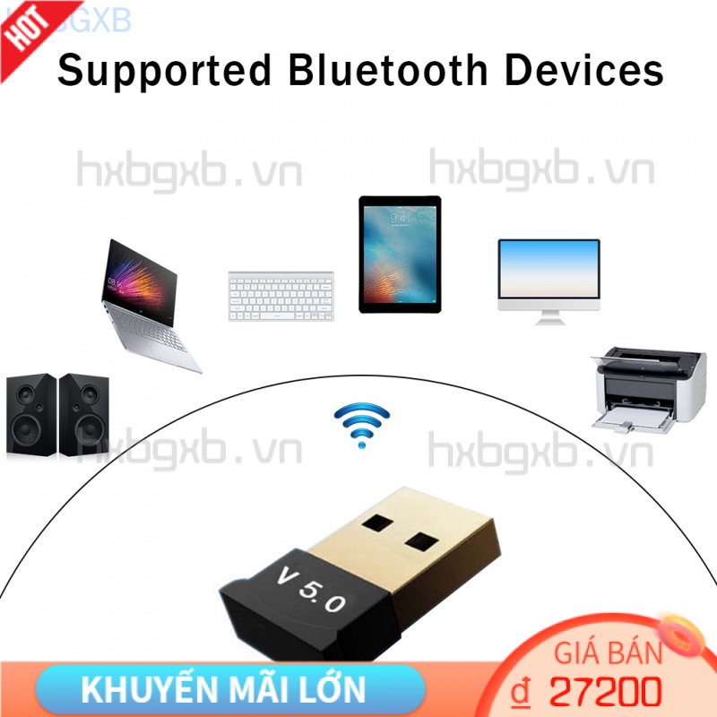 Thiết bị nhận tín hiệu âm thanh bluetooth 5.0 usb 2.0 chuyên dụng chất lượng cao