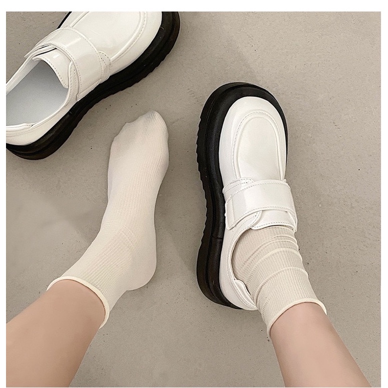 Giày oxfod đế cao dán mẫu mới hàng quảng châu cao cấp kiểu dáng ulzzang trẻ trung năng động