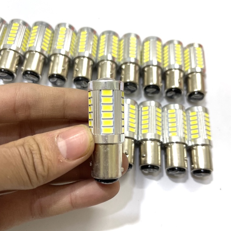 Đèn hậu chớp nháy 33 Tim Led chân M5 2 chế độ - Đèn Led Hậu Nháy Ô Tô Xe Máy Cực Đẹp
