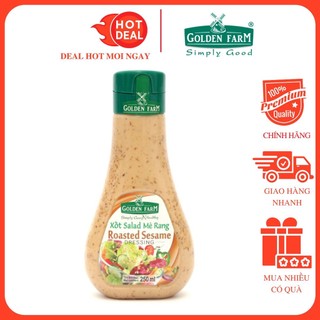 Sốt Salad Mè Rang Golden Farm 250ML - Chua thanh mặn ngọt vừa phải