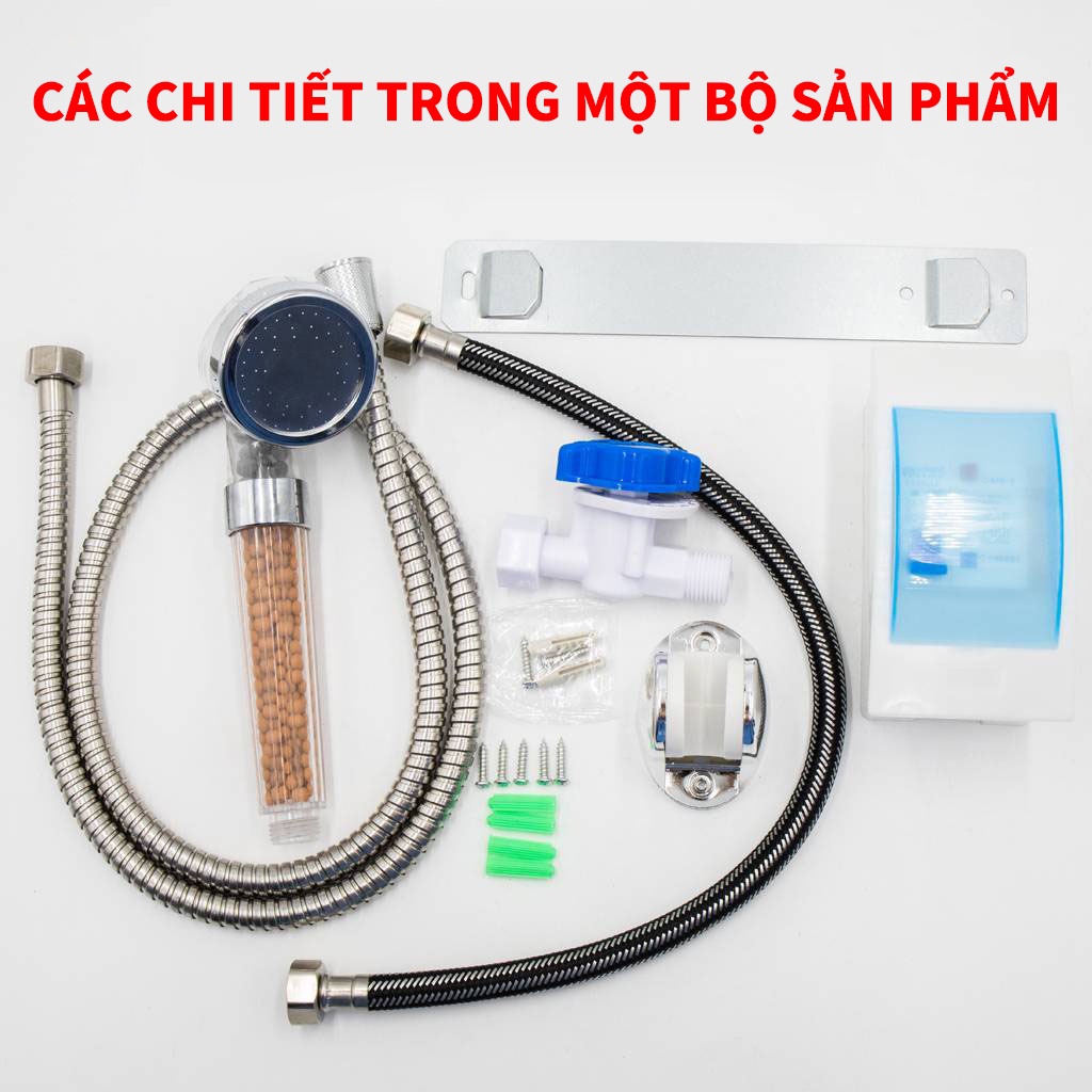 Máy nước nóng trực tiếp Ariston Aures Premium, Bình tắm nóng lạnh an toàn điện đã bao gồm vòi sen - HAPOS