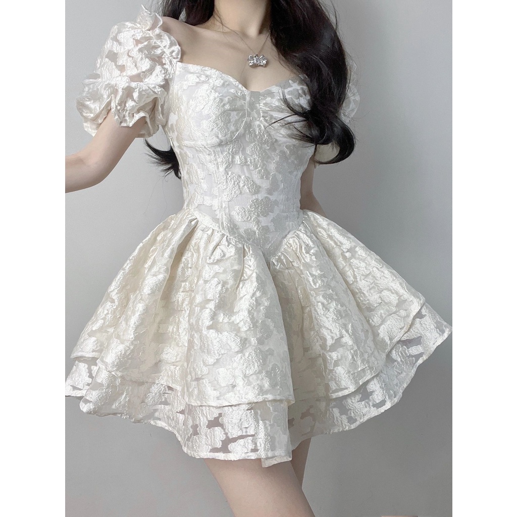 Đầm công chúa tay phồng, váy công chúa tay phồng dành cho nữ đi chơi, đi chụp ảnhh ko ô