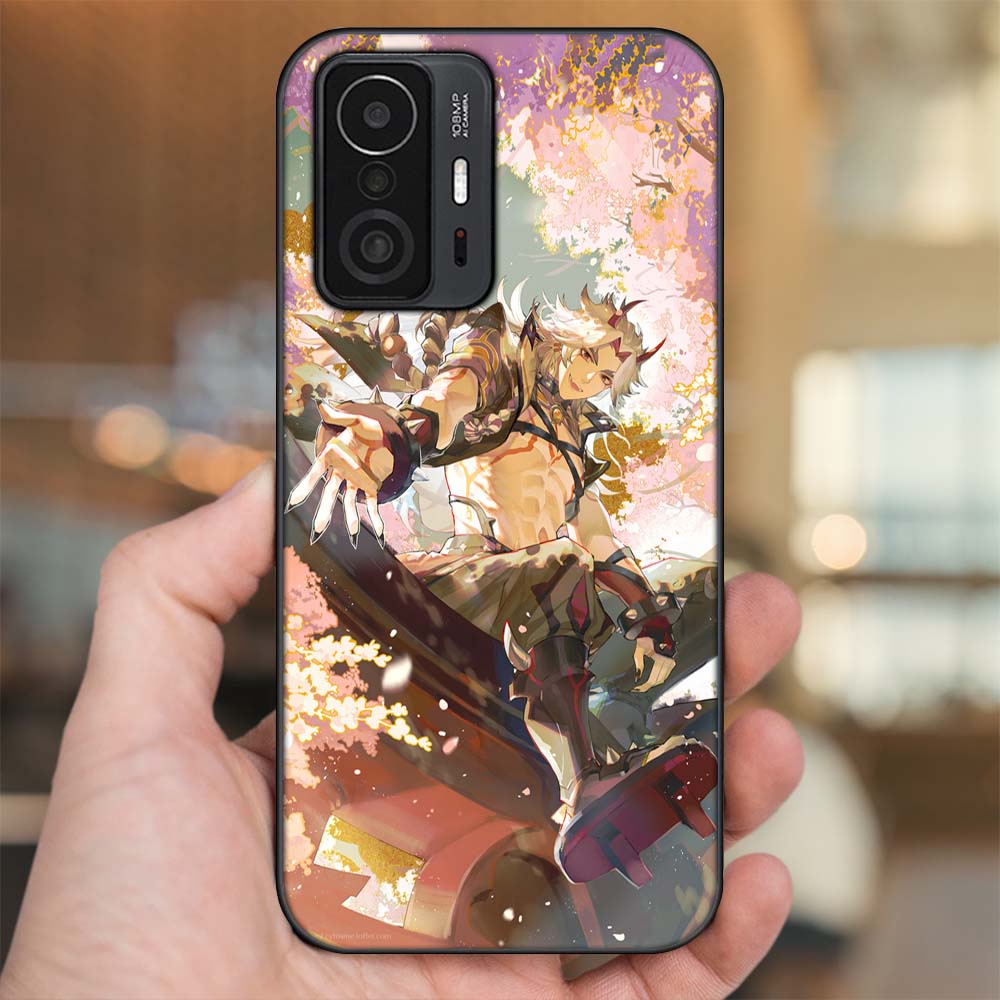 Ốp lưng Xiaomi 11T Pro 5G viền đen in hình Arataki Itto Genshin Impact