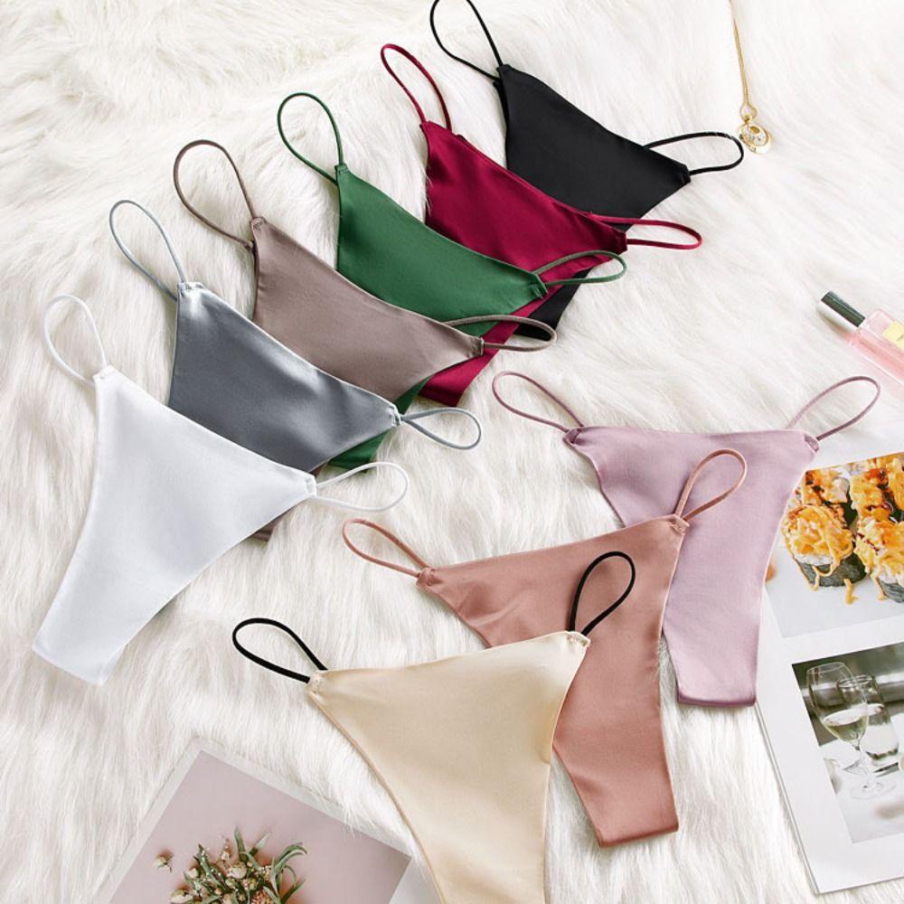 OCEANMAP Quần Lót Dây Không Đường May Thoáng Khí Điều Chỉnh Được Cho Nữ