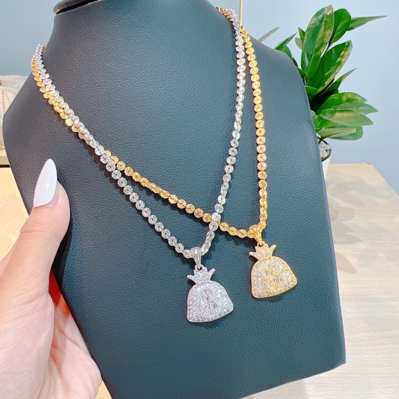 Dây chuyền công kèm mặt túi tiền bagguet