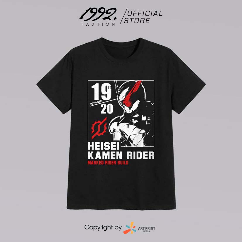 Áo thun Kamen Rider Build - HEISEI RIDER 20th Anniversary  ngắn tay