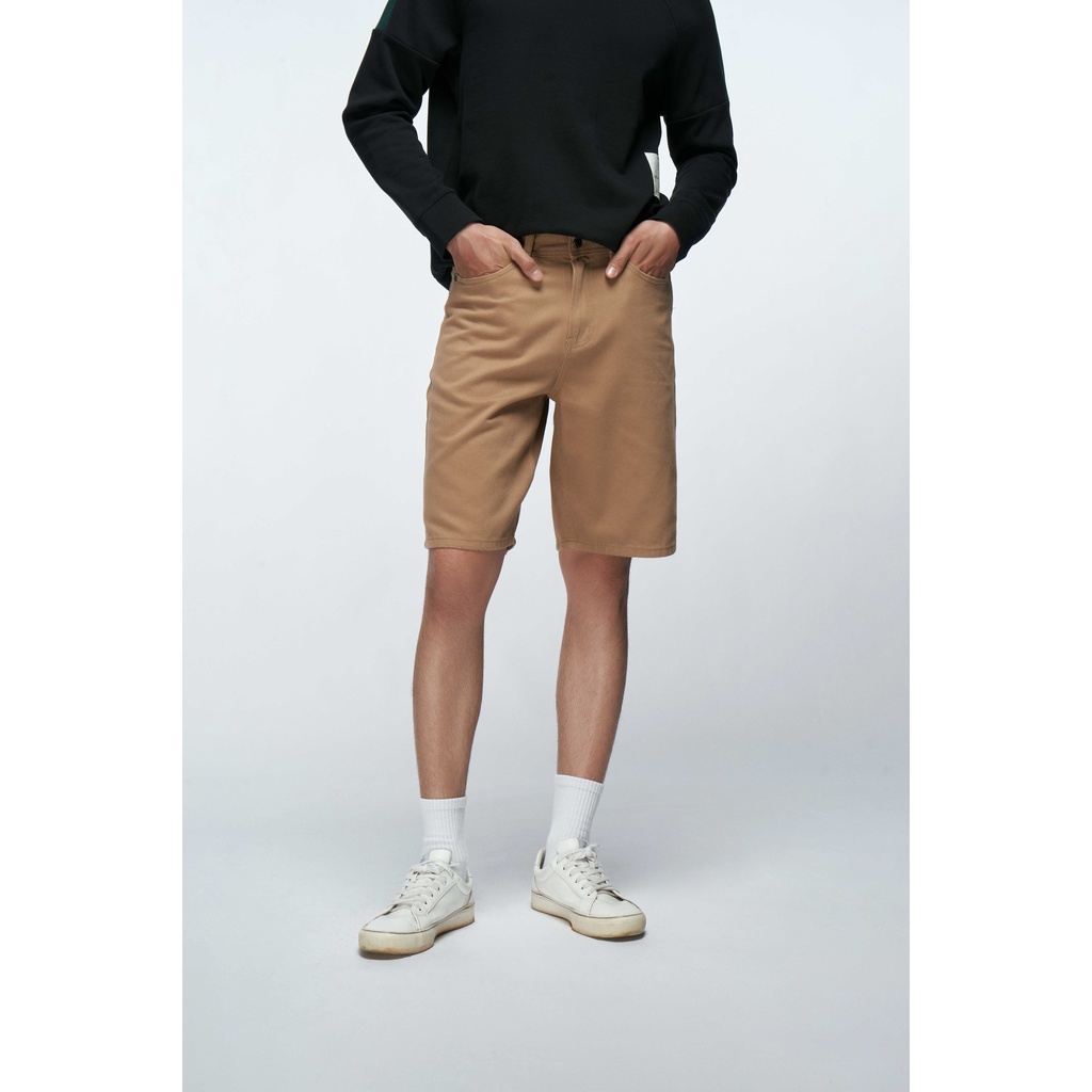 Quần Short Jean Nam Trơn Form Straight - Routine 10S21DPS009