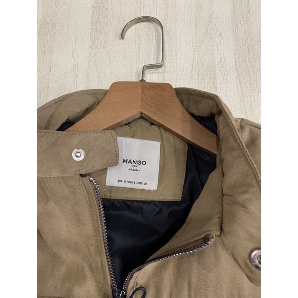 Áo khoác bomber da lộn biker trần bông mgo VNXK