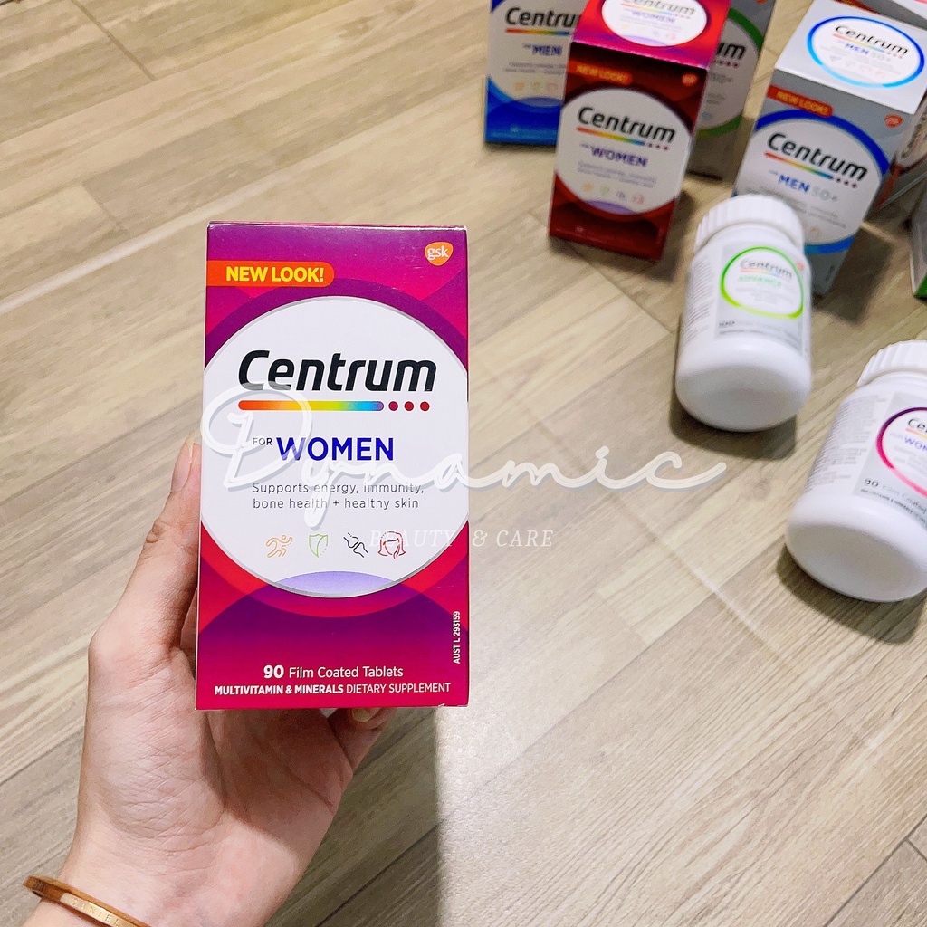 Vitamin tổng hợp dành cho nữ giới Centrum for women 90 viên của Úc