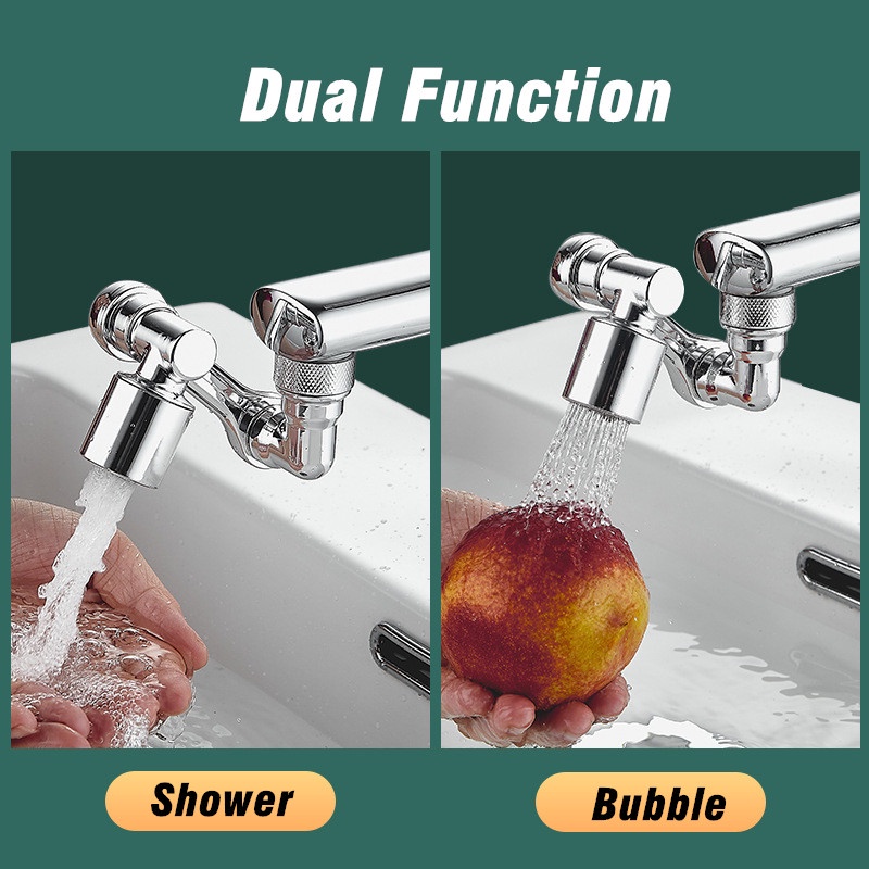 Vòi Tăng Áp Độ Xoay 1440° Thay Thế Tiện Ích Vòi Chậu Rửa