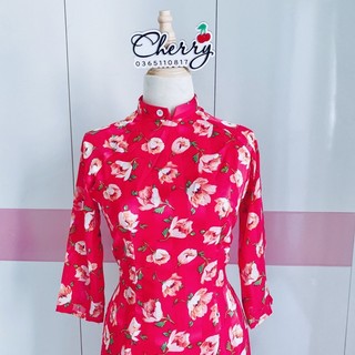 Áo dài tơ 4 tà cao cấp