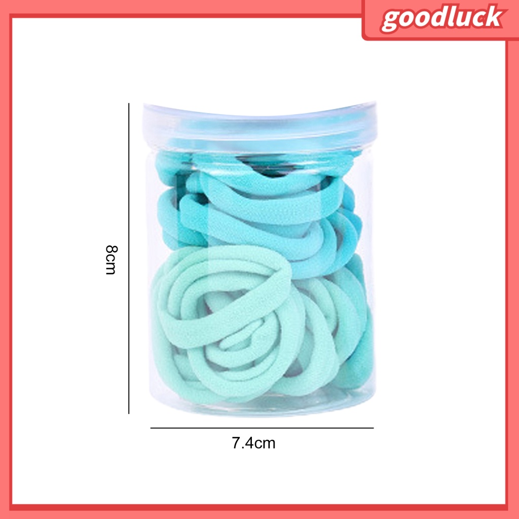 Chúc may mắn| Hộp 50 Dây Cột Tóc Đuôi Ngựa Màu Sắc Nhã Nhặn Dành Cho Nữ