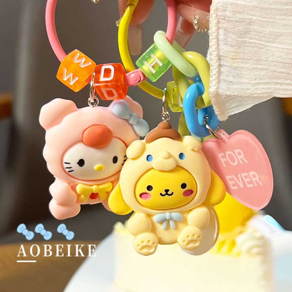 Dây Đeo Điện Thoại Họa Tiết Hello Kitty Cho IPhone 14 13 12 11 Pro Max XS Max XR 8 7 Plus