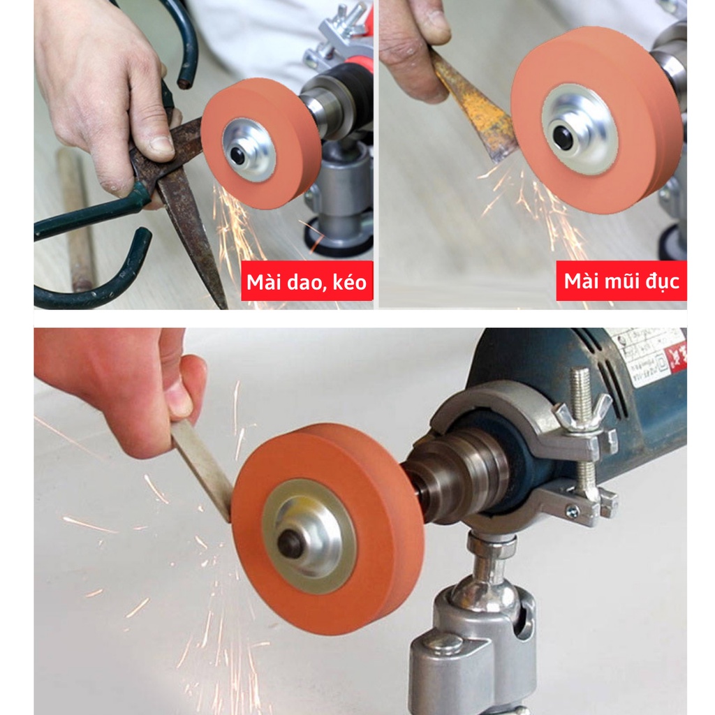 Đá mài, chà nhám 3 inch 70mm mài kim loại, đá, gốm sứ, loại bỏ rỉ sét