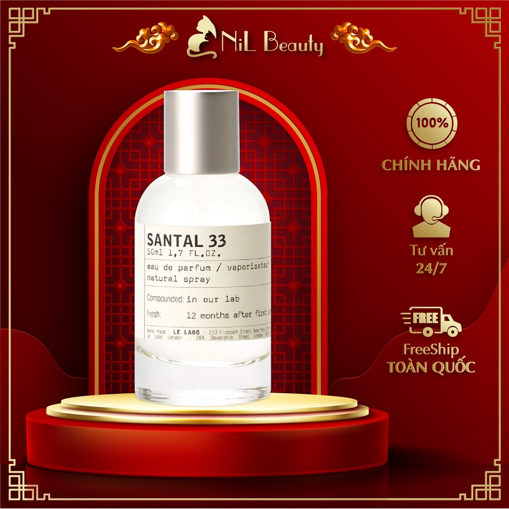 Nước hoa le labo, le labo santal 33, nước hoa chính hãng Nil Beauty