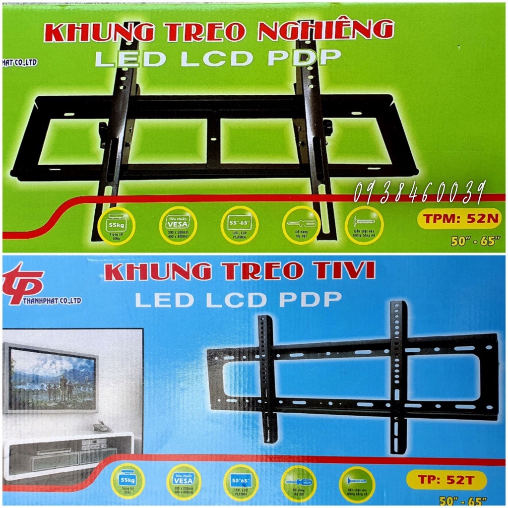 Giá treo  Tivi sát tường-nghiêng-xoay 24"-65"