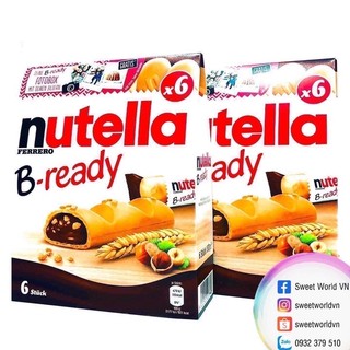 Bánh Nutella B-ready nhân kem socola hạt phỉ (132g) - Đức