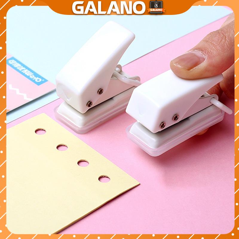 Bấm lỗ giấy GALANO đục lỗ giấy mini dập giấy a4 10 tờ đa năng STP-001435