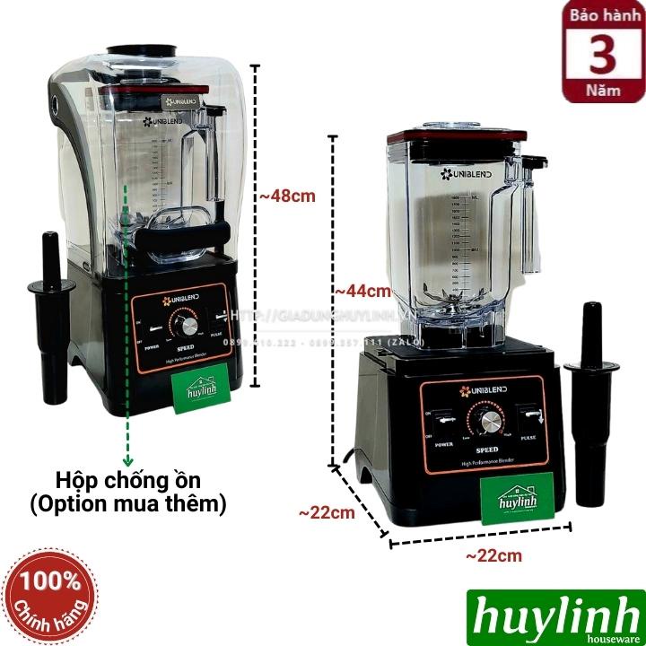 Máy xay sinh tố công nghiệp Uniblend UB-712 - Bao gồm hộp chống ồn - Công suất 1680W - Dung tích 1.8 lít