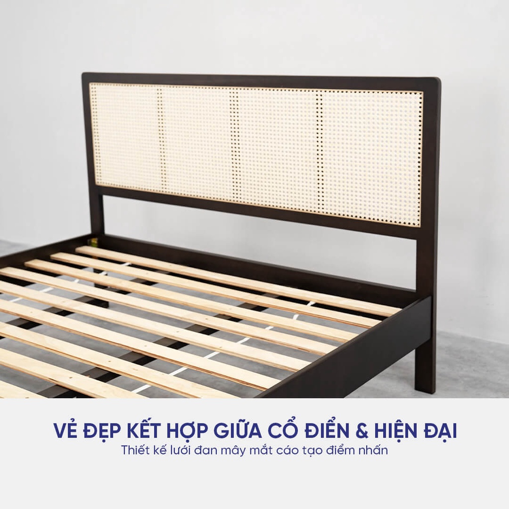 Giường gỗ Tần Bì Amando Athena [HỖ TRỢ LẮP ĐẶT TẠI HÀ NỘI ,TP.HCM]