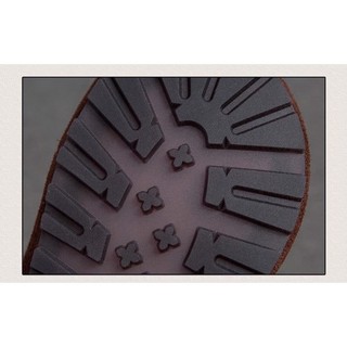G113-Giày Handmade Retro Cột Dây Viền Da Lộn