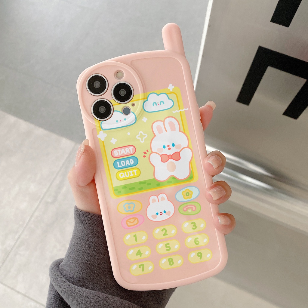 Ốp lưng iphone thỏ poyo thỏ trắng hình điện thoại cute cho 7plus/8/8plus/x/xr/xs/11/12/13/14/pro/max/plus/promax/6plus