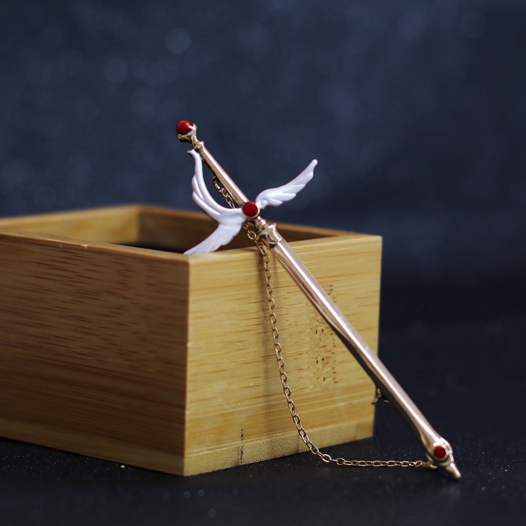 Trâm Cài Áo Hình Hoạt Hình Sakura Kulo Dễ Thương Ngọt Ngào Đa Dạng Thương Hiệu Cardcaptor Sakura heart girl heart ornament