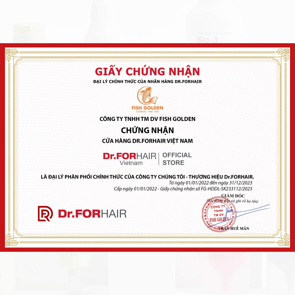 Bộ 2 tuýp dầu gội giảm rụng tóc Dr.FORHAIR Folligen Plus Shampoo 100ml