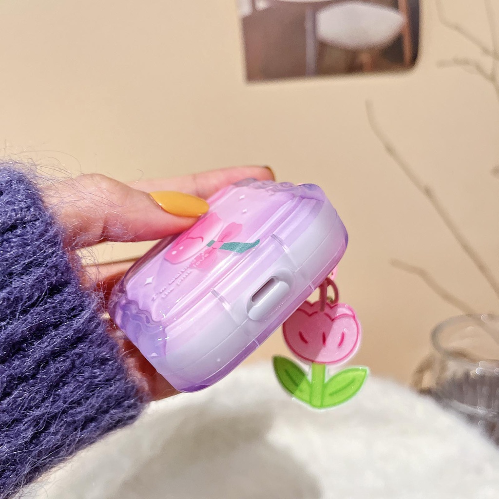 Vỏ Bảo Vệ Hộp Sạc Tai Nghe Bluetooth Không Dây Airpods 2 1 3 Pro 1 / 2 Họa Tiết Hoạt Hình Dễ Thương