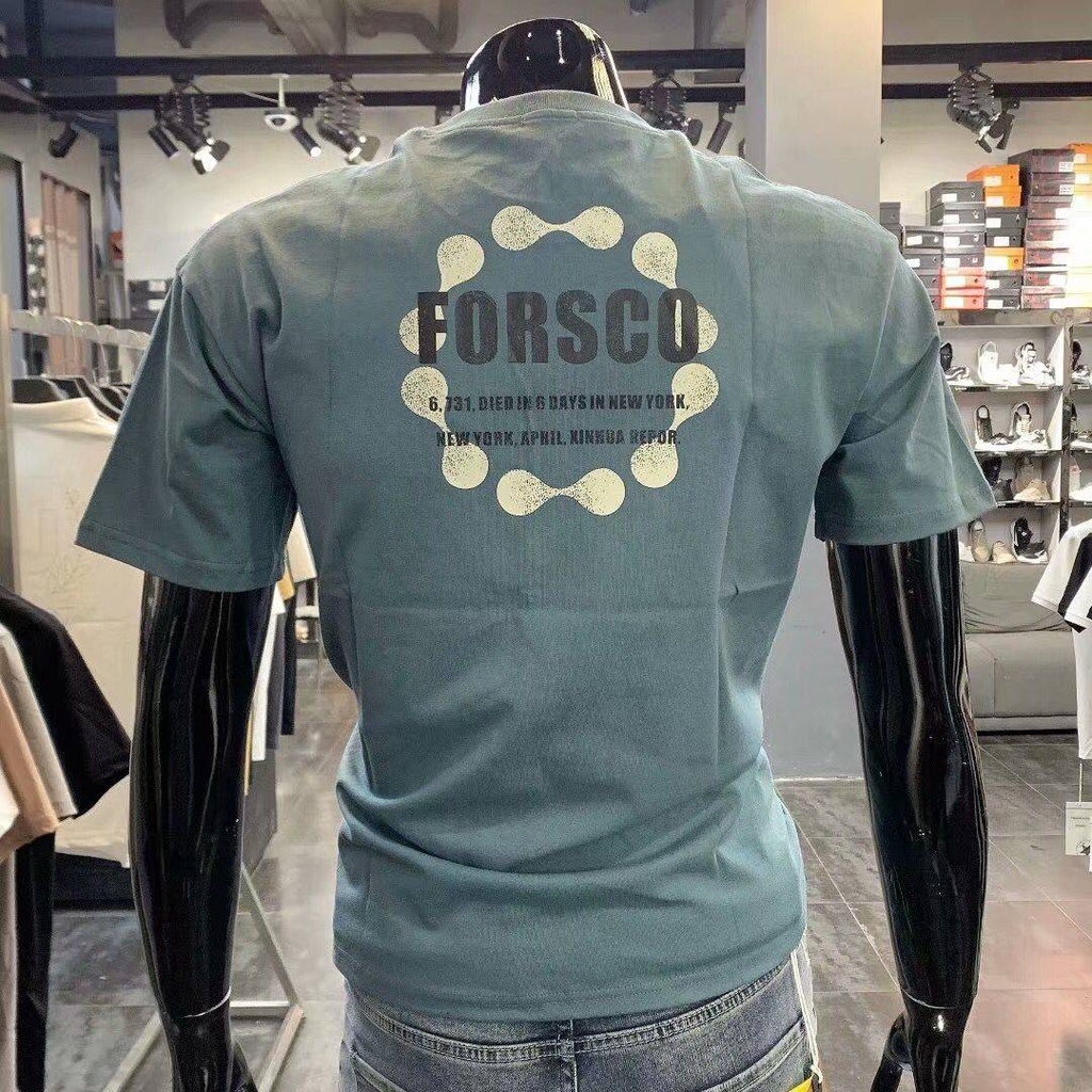 Áo Thun Tay Ngắn Cổ Tròn In Chữ Phong Cách Đường Phố Thời Trang Mùa Hè Dành Cho Nam