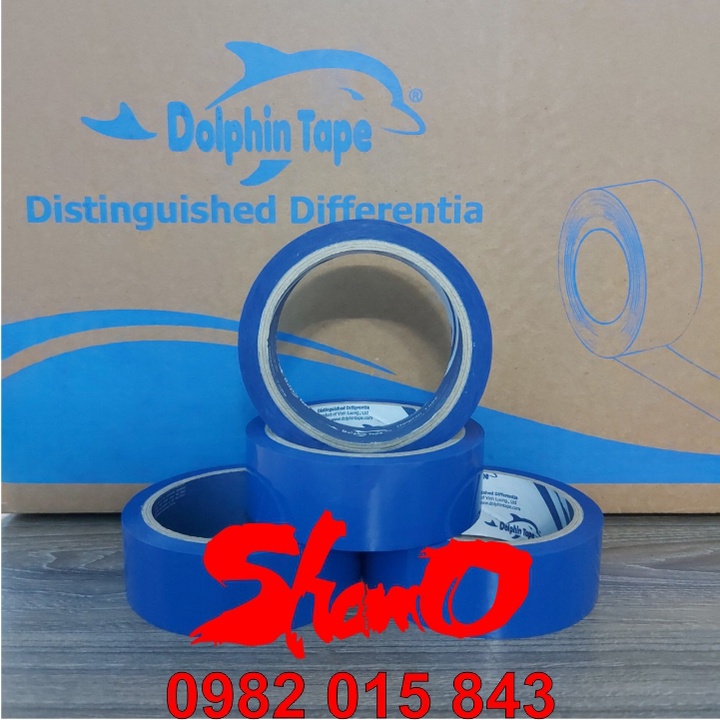 Băng keo xanh dương  – Băng dính xanh trơn OPP chuyên dùng trong đóng gáy sổ sách và đóng gói