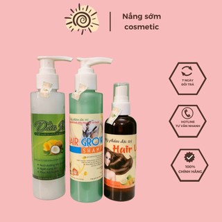 Bộ 3 tinh dầu bưởi kích thích mọc tóc xịt bưởi dưỡng tóc nhanh dài mpđt dầu xả dầu gội bưởi