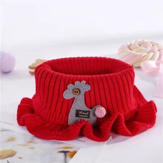 Khăn len ống cổ bèo cho bé
