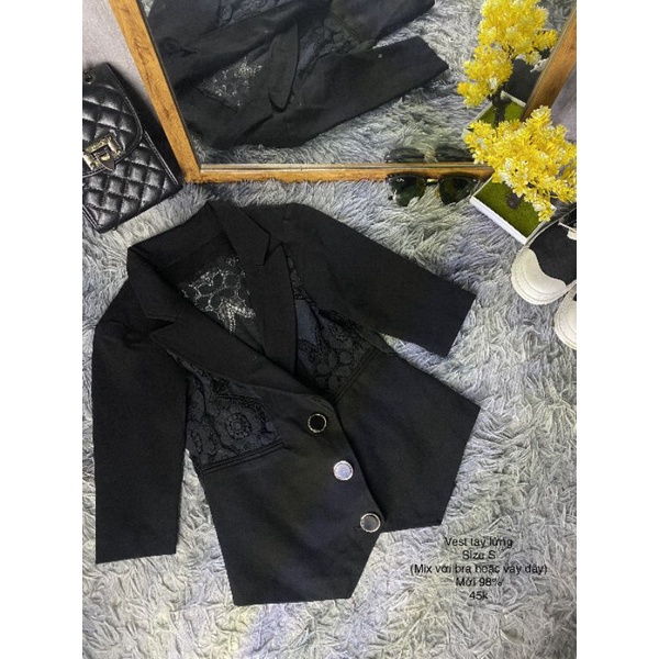 🍀 áo vét body. dày dặn. phối bra + quần công sở siu đẹp. Số đo kèm trên ảnh 🍀