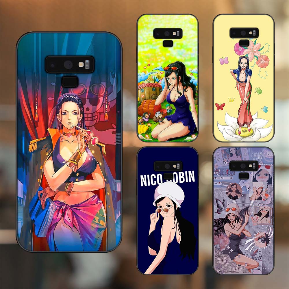 Ốp lưng Samsung Note 9 viền đen in hình Nico Robin One Piece Đảo Hải Tặc