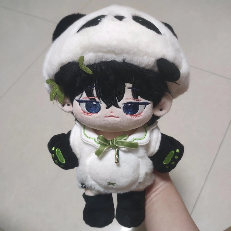 Bộ Gấu trúc xanh cho doll 20cm