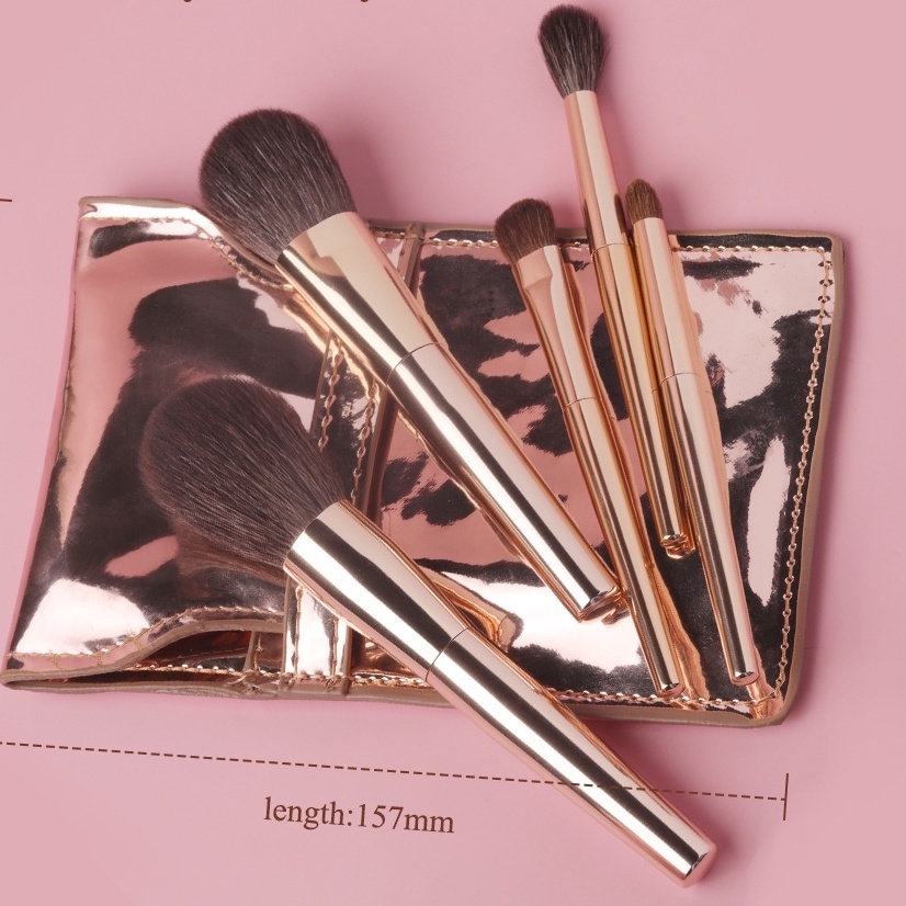 Bộ cọ trang điểm mini OVW kèm túi đựng tiện lợi