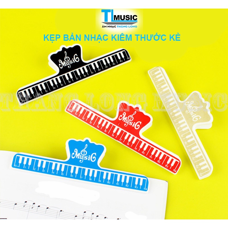 Kẹp bản nhạc, sách vở,tài liệu,giấy... hình phím đàn Piano  - Phụ kiện âm nhạc - Nhạc cụ