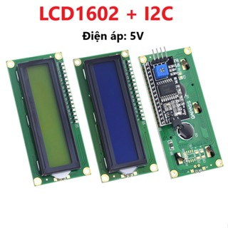 Màn hình LCD 1602 2004 5V xanh lá/xanh dương Có Đèn Nền - Kèm I2C