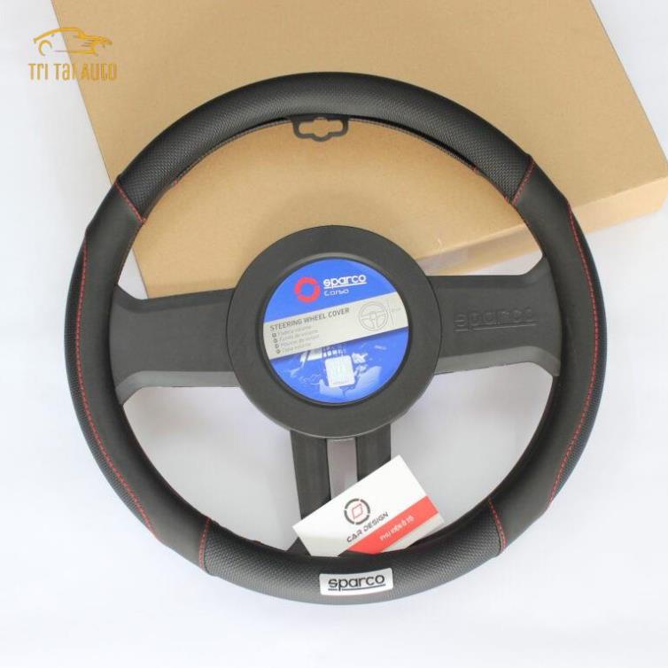 Bọc vô lăng ô tô cao cấ  Sparco chính hãng mã 1113BKS - toyota ford honda hyundai kia bmw suzuki mitsubishi mec | BigBuy360 - bigbuy360.vn