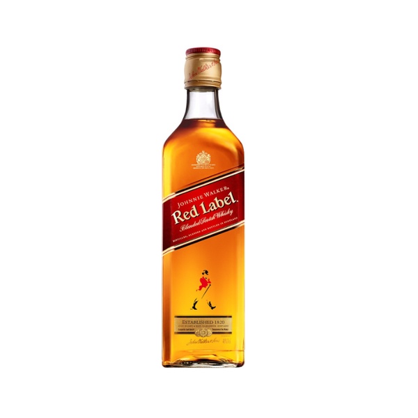 Vỏ chai đựng rượu ngoại thủy tinh Red label sản xuất tại Mĩ