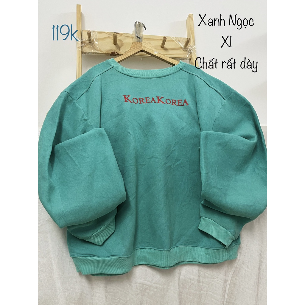 Topic basic chữ / Sweater 2hand - Sweater 2hand form rộng freesize .Phong cách dễ thương