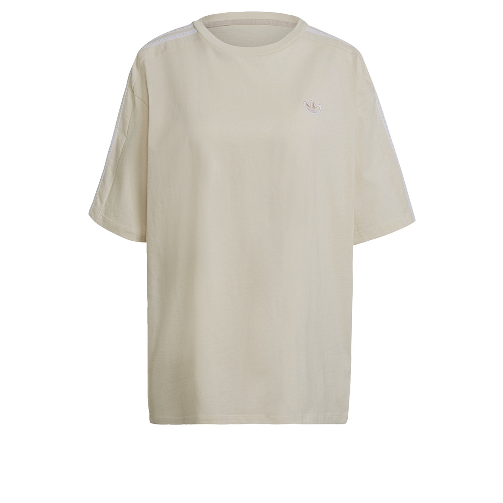 adidas Phong cách sống Áo Thun Suông Không Nhuộm Nữ trắng GM5380