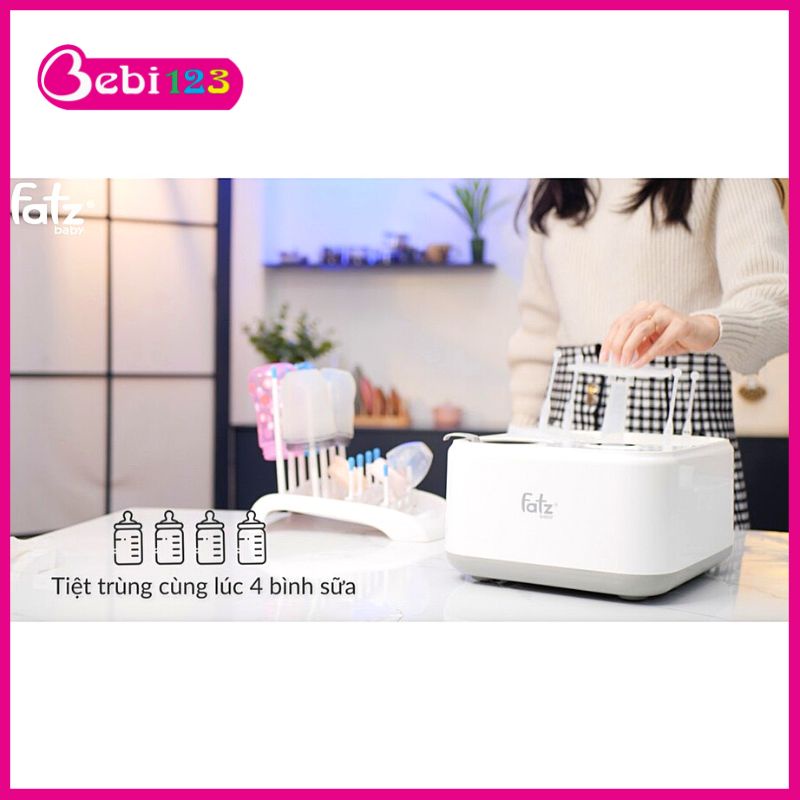 BH 12 tháng - MÁY TIỆT TRÙNG SẤY KHÔ HÂM SỮA, LUỘC THỨC ĂN ĐA NĂNG CAPTAIN 1 FATZ BABY CHO BÉ