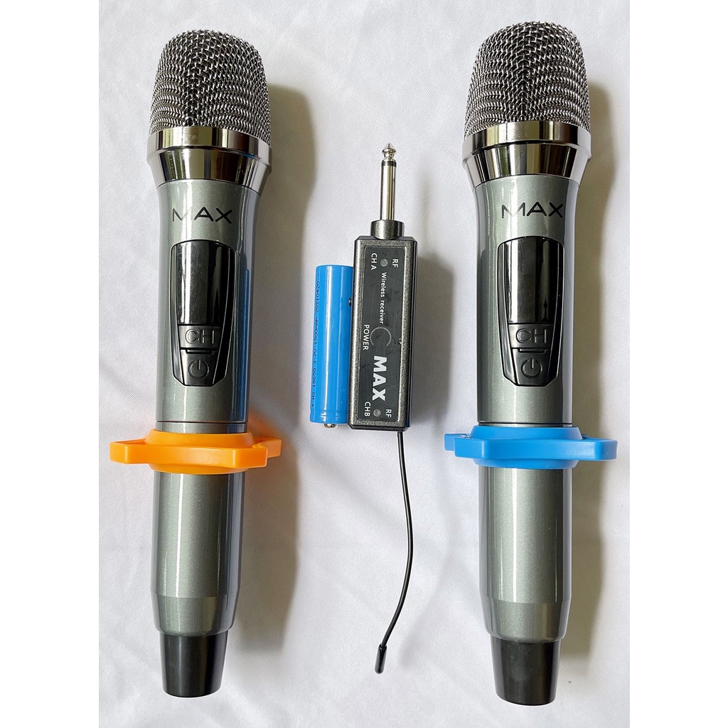 Micro không dây đa năng tlc Max 39 cao cấp hút âm, chống hú, màn hình led hiển thị
