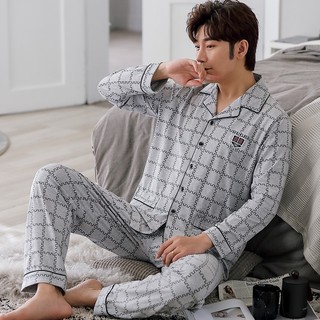 Đồ bộ PIJAMA Nam dài tay họa tiết sọc Caro, chất Cotton 100%, hàng cao cấp style Hàn Quốc thời thượng